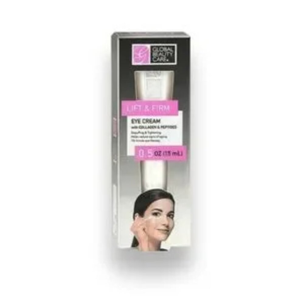 Global Beauty Care Lift & Firm Collagen & Peptides Eye Cream New Sealed in Box
